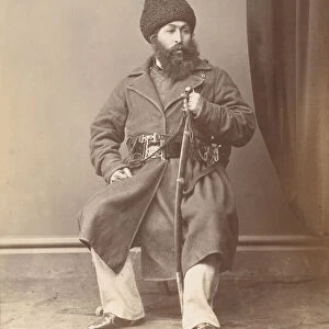 Amir Sher Ali Khan, 1878 circa (b / w photo)
