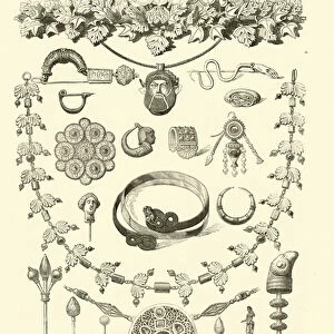 Ancient Roman jewellery (engraving)