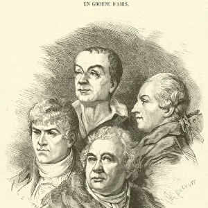 Andrieux, Thomas, Ducis et Collin d Harleville (engraving)