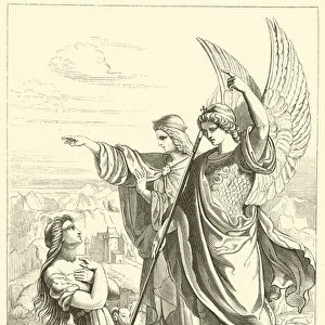 The Angels appearing to Joan of Arc, Leonards competition picture (engraving)
