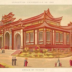 Annam and Tonkin, Exposition Universelle 1889, Paris (chromolitho)