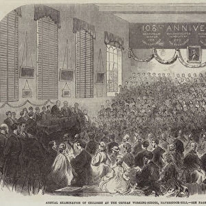 Annual Examination of Children at the Orphan Working-School, Haverstock-Hill (engraving)