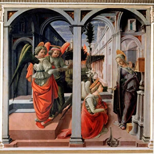 Annunciation Detrempe on wood by Filippo Lippi (ca. 1406-1469) 1440 approx. Sun
