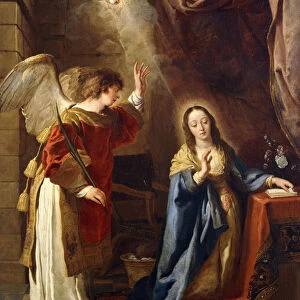The Annunciation, (oil on canvas)