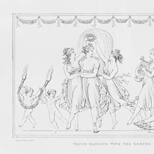 Antonio Canova: Venus dancing with the Graces (engraving)