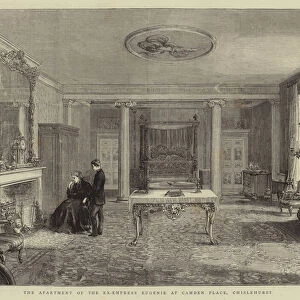 The Apartment of the Ex-Empress Eugenie at Camden Place, Chislehurst (engraving)