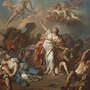 Apollo and Diana Attacking the Children of Niobe, 1772 (oil on canvas)