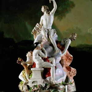 Apollo and the four elements, Frankenthal centre piece