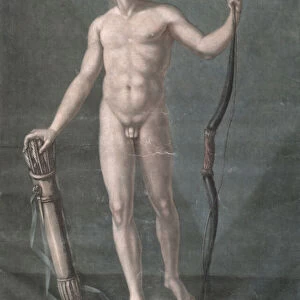 Apollo, the ideal anatomy (mezzotint)