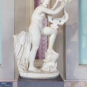 Apollo playing the cithar, early 2nd century AD (marble)