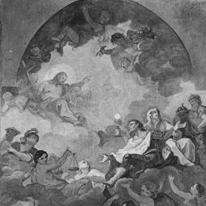 Apotheosis of St. Louis, sketch for the ceiling of the church San Luigi dei Francesi