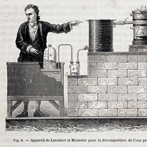 Apparatus of Antoine Laurent de Lavoisier and Meusnier for the decomposition of water by