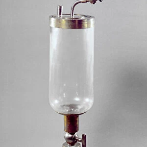 Apparatus for studying gas, designed by Antoine Laurent de Lavoisier (1743-94