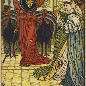 Appearance of the Fairy of the Desert (colour litho)