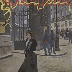 Apres la Repetition (After the Rehearsal). Cover of Le Figaro Illustre, April 1896 (colour litho)