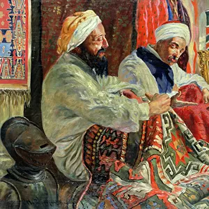 At the Arab Souk, c. 1923 (oil on board)