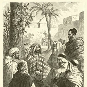 The Arab storyteller (engraving)