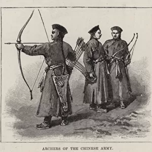 Archers of the Chinese Army (engraving)