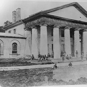 Arlington House Occupied by Federal Troops, 28th June 1864 (b / w photo)