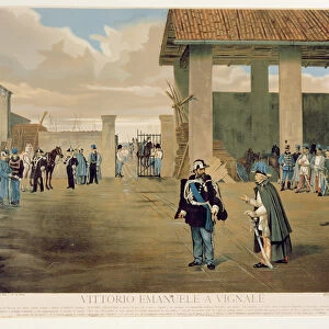 The Armistice of Vignale (colour litho)