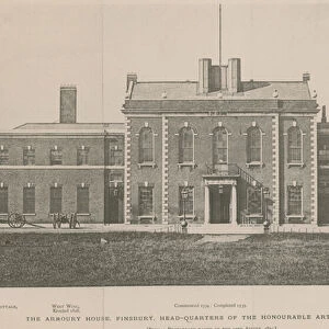 The Armoury House, Finsbury, Headquarters of the Honourable Artillery Company (engraving)