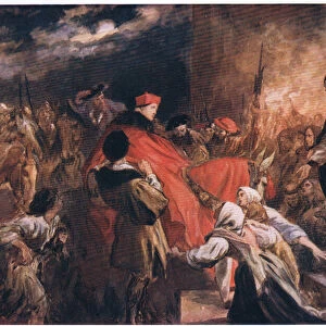 Arrival of Cardinal Wolsey at Leicester Abbey, from Cassells History of the British