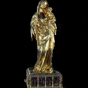 Art France: Virgin and Child of Jeanne d Evreux. Sculpture in gold silver and emaux
