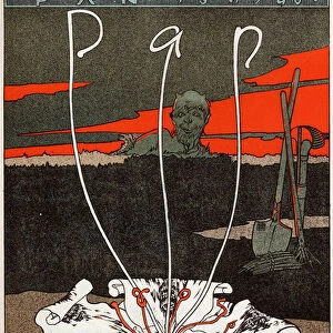 Art. Pan, magazine in art nouveau style. Poster by Joseph Sattler, Germany, c