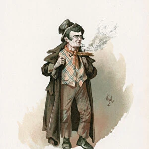 The Artful Dodger, illustration from Character Sketches from Charles Dickens, c. 1890 (colour litho)