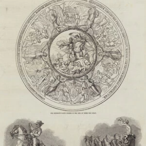 Ascot Races, 1848, the Prize Plate (engraving)