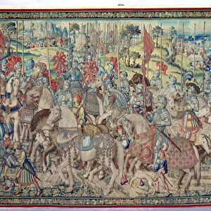Assembling the Riders, from the tapestry of David and Bathsheba, c