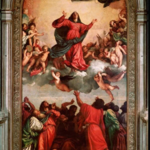 Assumption Painting by Tiziano Vecellio called The Titian (1485-1576), 1516-1518 Sun