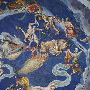 Astrological ceiling, in the Sala del Mappamondo (fresco)
