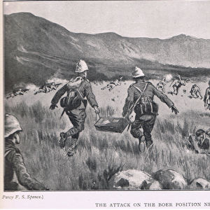 The attack on the Boer position near Fouriesburg