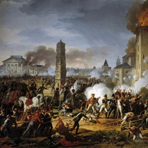Attack and capture of Regensburg by the marechal Lannes on 23 / 04 / 1809 Painting by Charles