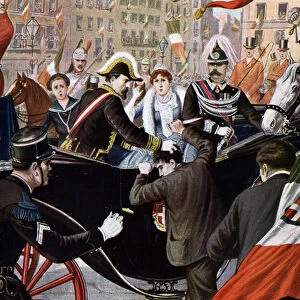 Attempted assassination of King Humbert I of Italy by Giovanni Passannante (1849-1910) in 1878 (Assassination attempt of king Umberto I of Italy by Giovanni Passannante)