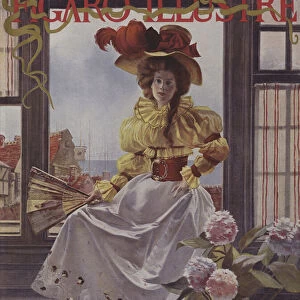 Attente (Waiting). Cover of Le Figaro Illustre, December 1893 (colour litho)