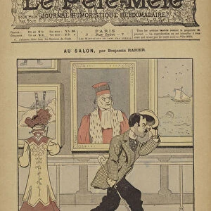 Au salon. Illustration for Le Pele-Mele, 1902 (colour litho)
