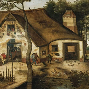 The Auberge Saint-Michel (oil on panel)