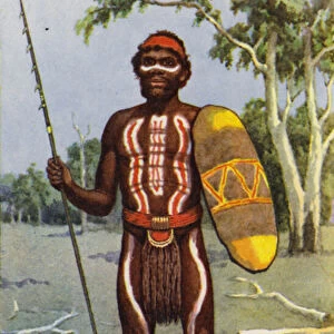 Australian aboriginal (colour litho)