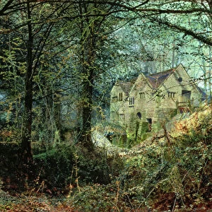 Autumn Glory: The Old Mill, 1869 (oil on canvas)