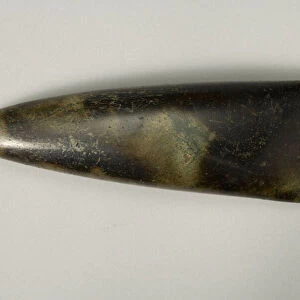 Axe head, 3rd millennium BC (polished dark green stone)