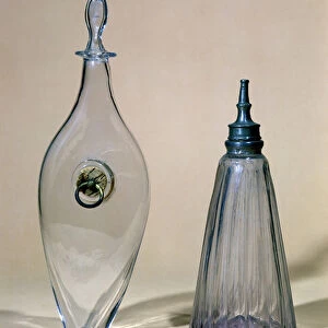 Baby bottles, 18th-19th century (glass)