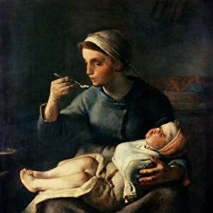 The Babys Cereal, 1867 (oil on canvas)