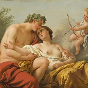 Bacchus and Ariadne, 1768 (oil on copper)