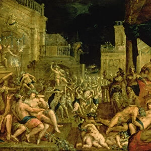 Bacchus in the Court of Midas (oil on canvas)