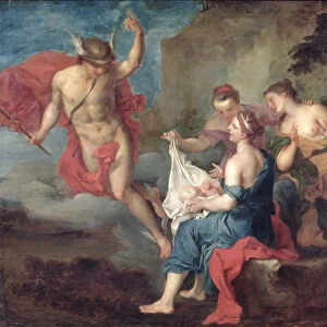 Bacchus Delivered to the Nymphs of Nysa (oil on canvas)