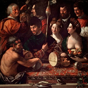 Bambocciata Witchcraft or allegory of Hercules, 16th century (Painting)