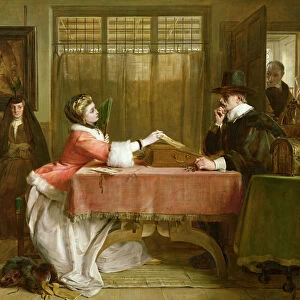 The Bankers Private Room, Negotiating a Loan, 1870 (oil on canvas)