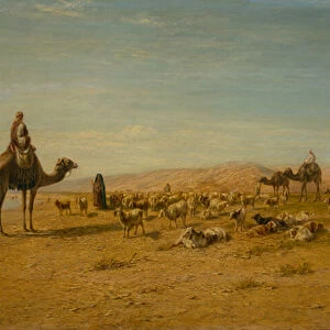 On the Banks of the Nile (oil on canvas)